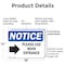 Signmission Please Use Main Entrance Right Arrow OSHA Notice Sign, Plastic, 18in W x 12in L, 2PK OS-2PACK-NS-P-1218-L-17616 - alternate 4